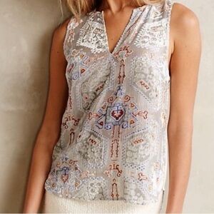 HD in Paris Burnout velvet hi low tank